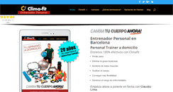 Desktop Screenshot of climafit.es