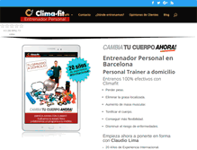 Tablet Screenshot of climafit.es